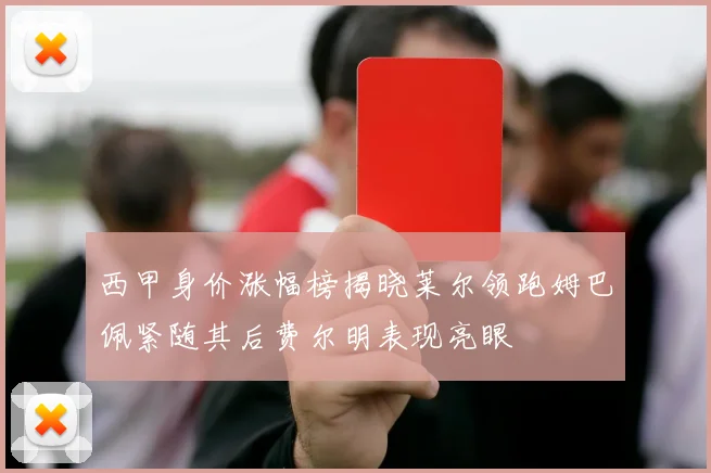 西甲身价涨幅榜揭晓莱尔领跑姆巴佩紧随其后费尔明表现亮眼